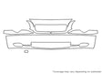 s80 3M Clear Bra Bumper Precut PPF Diagram
