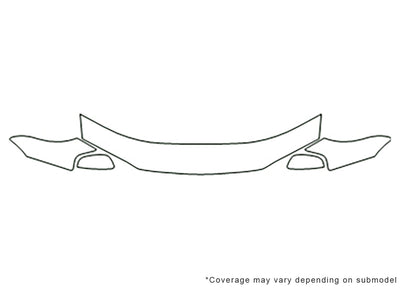 s80 Avery Dennison Clear Bra Hood Precut PPF Diagram