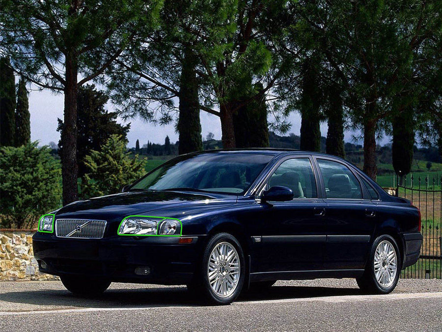 volvo s80 2004-2006 Headlight Protection Installation Location