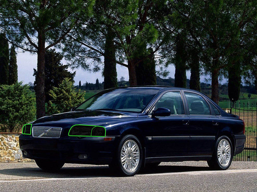 volvo s80 2004-2006 Headlight Tint Location