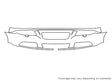 s80 Avery Dennison Clear Bra Bumper Precut PPF Diagram
