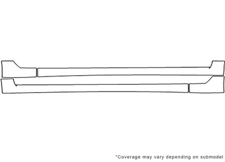 s80 Avery Dennison Clear Bra Door Cup Precut PPF Diagram