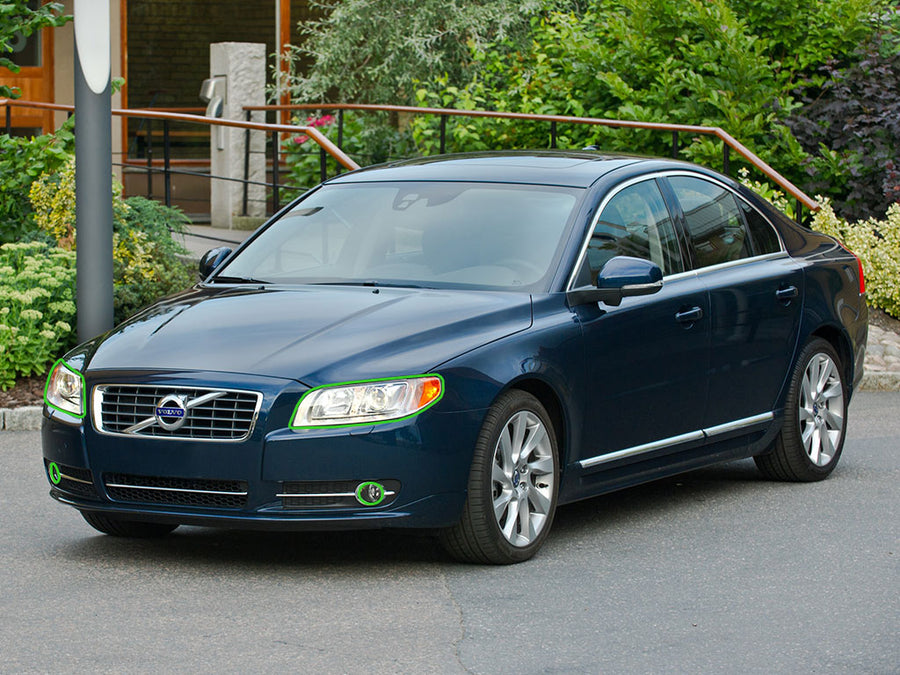 volvo s80 2007-2013 Headlight Protection Installation Location