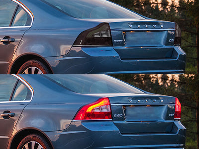 s80 Before and After Smoked Taillights