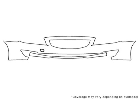 s80 Avery Dennison Clear Bra Bumper Precut PPF Diagram