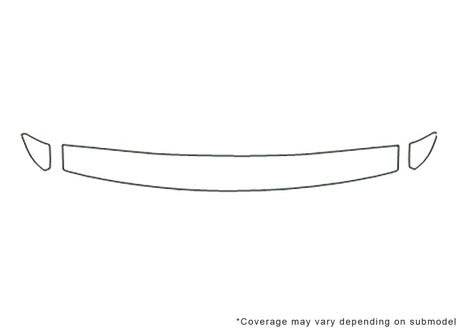 s90 Avery Dennison Clear Bra Hood Precut PPF Diagram