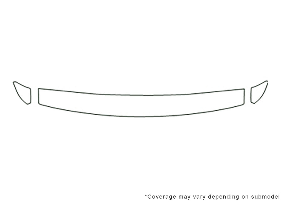 s90 Avery Dennison Clear Bra Hood Precut PPF Diagram