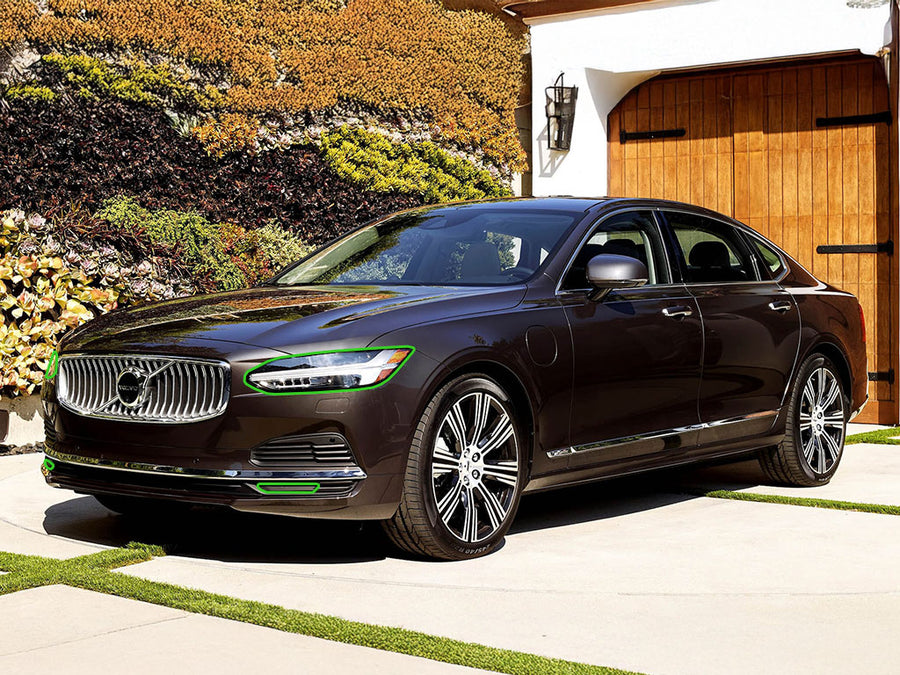 volvo s90 2017-2025 Headlight Protection Installation Location