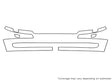 v40 Avery Dennison Clear Bra Bumper Precut PPF Diagram