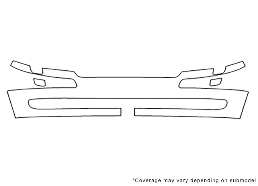 v40 Avery Dennison Clear Bra Bumper Precut PPF Diagram