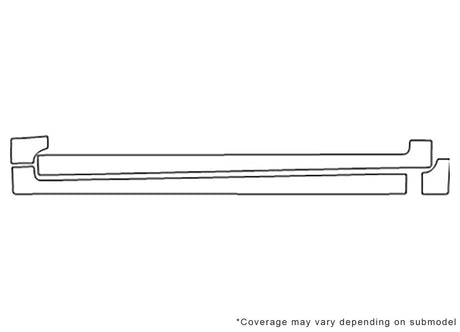 v50 3M Clear Bra Door Cup Precut PPF Diagram