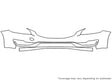 v60 Avery Dennison Clear Bra Bumper Precut PPF Diagram