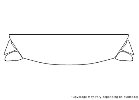 v60 Avery Dennison Clear Bra Hood Precut PPF Diagram