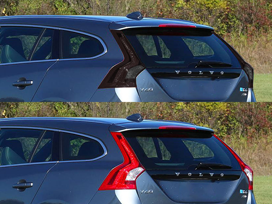 v60 Before and After Smoked Taillights