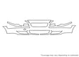 v70 3M Clear Bra Bumper Precut PPF Diagram