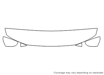 v70 3M Clear Bra Hood Precut PPF Diagram