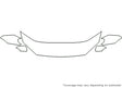 v70 3M Clear Bra Hood Precut PPF Diagram