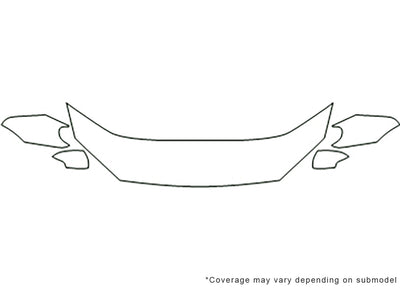 v70 Avery Dennison Clear Bra Hood Precut PPF Diagram
