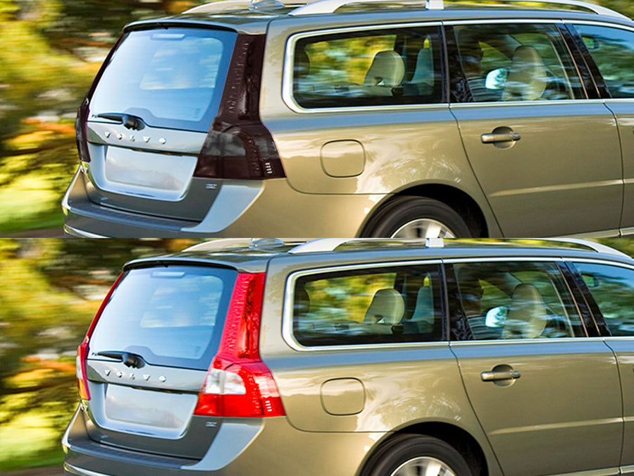 v70 Before and After Smoked Taillights