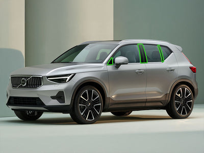 volvo xc40 2019-2023 Pillar Post Trim Installation Location