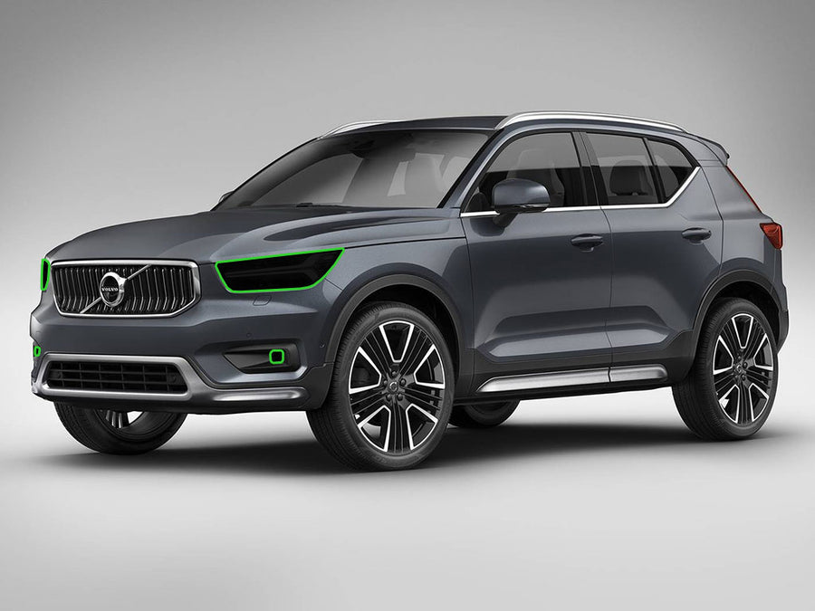 volvo xc40 2019-2022 Headlight Tint Location