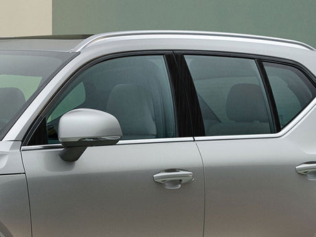 volvo xc40 2019-2023 Brushed Aluminum Black Pillar Cover Diagram