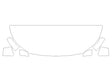 xc40 3M Clear Bra Hood Precut PPF Diagram