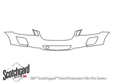xc60 3M Clear Bra Bumper Precut PPF Diagram