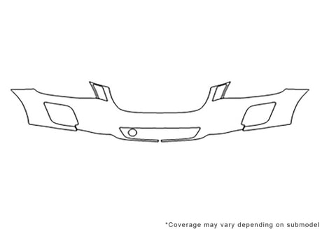 xc60 3M Clear Bra Bumper Precut PPF Diagram