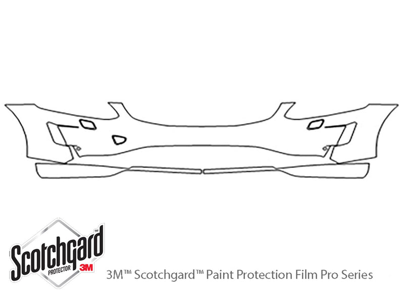 xc60 3M Clear Bra Bumper Precut PPF Diagram