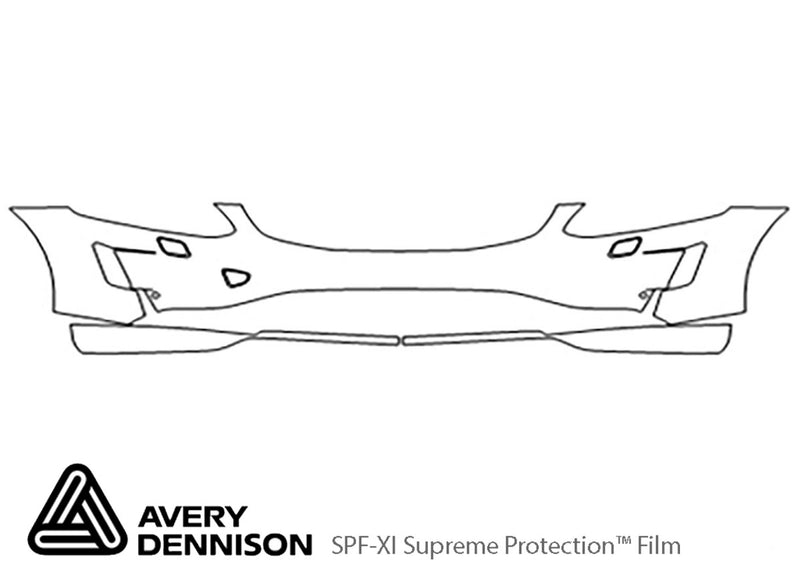 xc60 Avery Dennison Clear Bra Bumper Precut PPF Diagram