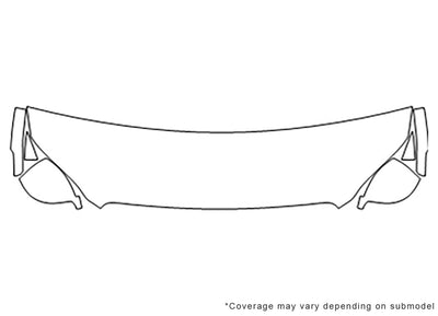 xc60 3M Clear Bra Hood Precut PPF Diagram