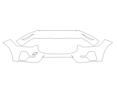 xc60 Avery Dennison Clear Bra Bumper Precut PPF Diagram