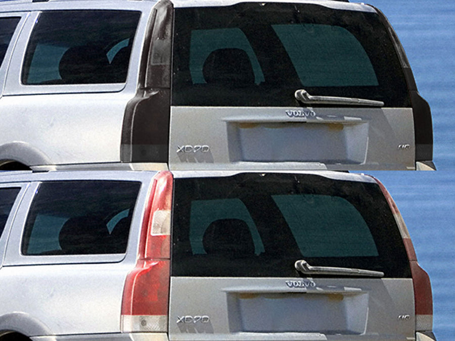 xc70 Before and After Smoked Taillights