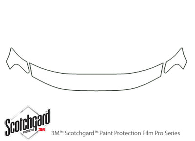 xc70 3M Clear Bra Hood Precut PPF Diagram