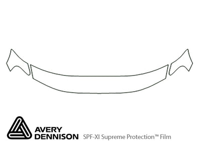 xc70 Avery Dennison Clear Bra Hood Precut PPF Diagram