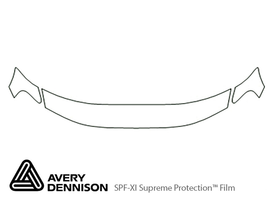 xc70 Avery Dennison Clear Bra Hood Precut PPF Diagram