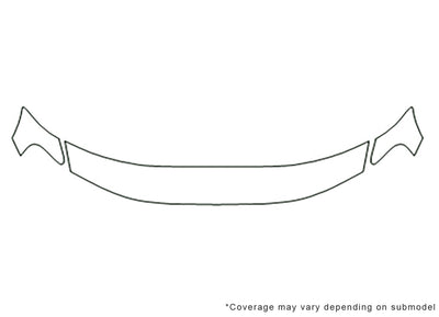 xc70 3M Clear Bra Hood Precut PPF Diagram