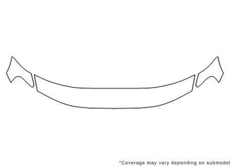 xc70 3M Clear Bra Hood Precut PPF Diagram