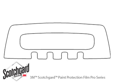 xc70 3M Clear Bra Bumper Precut PPF Diagram