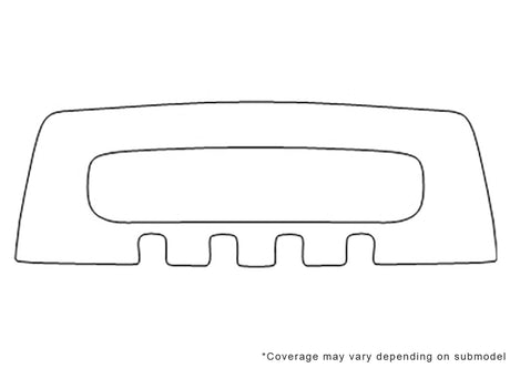 xc70 3M Clear Bra Bumper Precut PPF Diagram
