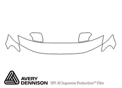 xc70 Avery Dennison Clear Bra Hood Precut PPF Diagram