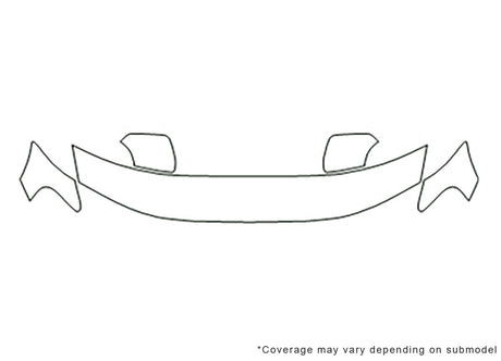 xc70 3M Clear Bra Hood Precut PPF Diagram