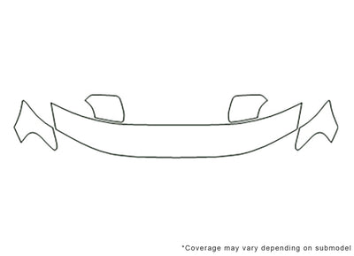 xc70 Avery Dennison Clear Bra Hood Precut PPF Diagram