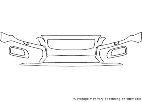 xc70 3M Clear Bra Bumper Precut PPF Diagram