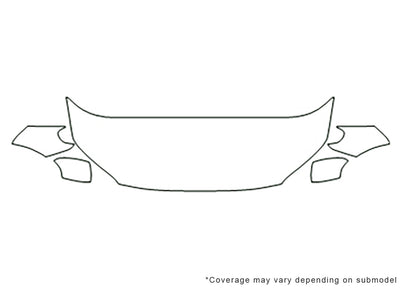 xc70 3M Clear Bra Hood Precut PPF Diagram