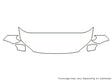 xc70 Avery Dennison Clear Bra Hood Precut PPF Diagram