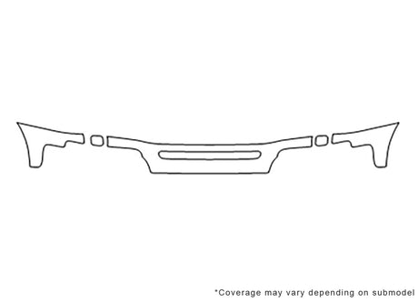 xc90 Avery Dennison Clear Bra Bumper Precut PPF Diagram