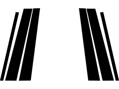 volvo xc90 2003-2014 Carbon Fiber Pillar Trim Diagram