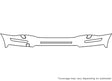 xc90 3M Clear Bra Bumper Precut PPF Diagram